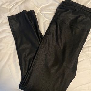 Faux leather leggings